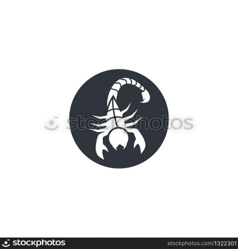 Scorpion logo template vector illustration