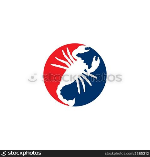 scorpion logo vector illustration design template.