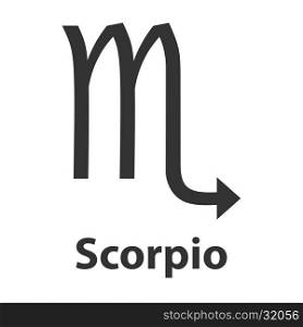 Scorpius, scorpion zodiac sign. Vector Illustration, icon