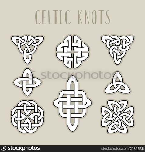 Scottish medieval symbols. Scotland celtic knot spiral signes ...