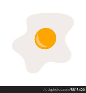 scramb≤d eggs on a white background . Vector illustration. scramb≤d eggs on a white background 