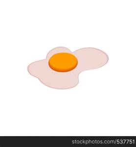 Scrambled eggs icon in isometric 3d style isolated on white background. Scrambled eggs icon, isometric 3d style