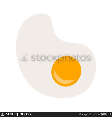 scrambled eggs on a white background . Vector illustration. scrambled eggs on a white background 