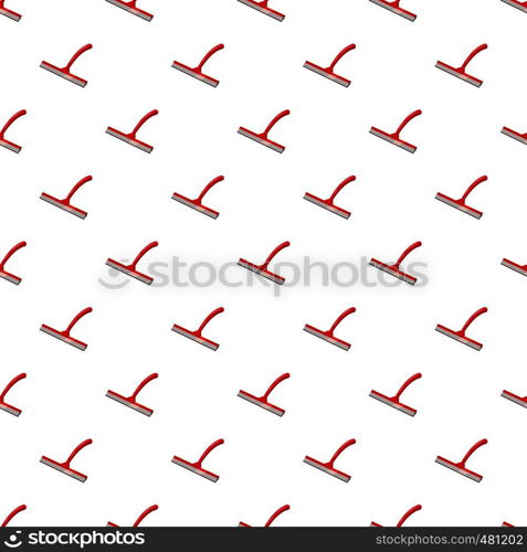 Scraper for cleaning windows pattern seamless repeat in cartoon style vector illustration. Scraper for cleaning windows pattern