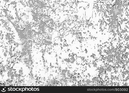 Scratch cracked paint vector black and white background. Grunge texture template for overlay artwork.