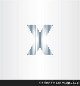 scratched letter x symbol design