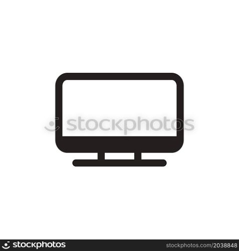 screen flat led monitor icon vector design templates white on background