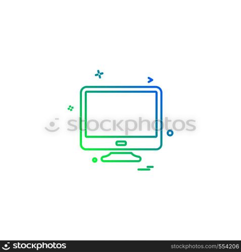 Screen icon design vector