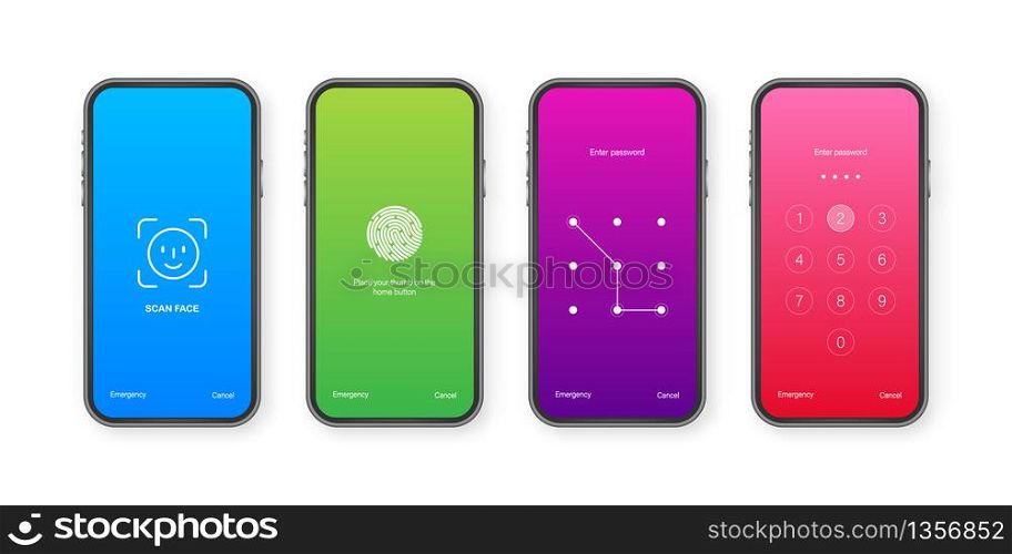 Screen lock authentication password smartphone background template. Illustration of phone ID recognition screenlock password or lockscreen passcode numbers display. Screen lock authentication password smartphone background template. Illustration of phone ID recognition screenlock password or lockscreen passcode numbers display.