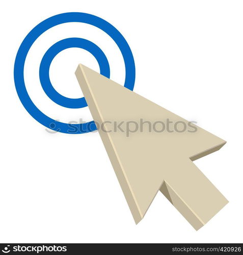 Screen pointer icon. Cartoon illustration of screen pointer vector icon for web. Screen pointer icon, cartoon style