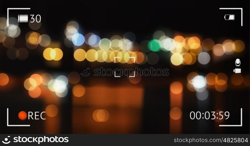 Screen video, vector background
