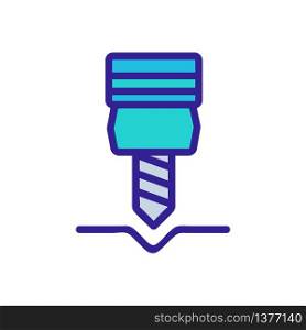 screw and nut icon vector. screw and nut sign. color symbol illustration. screw and nut icon vector outline illustration