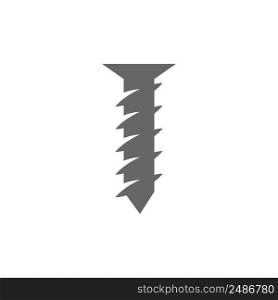 Screw, bolt icon logo design illustration template.