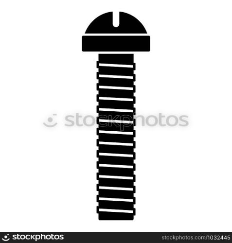 Screw-bolt nail icon. Simple illustration of screw-bolt nail vector icon for web design isolated on white background. Screw-bolt nail icon, simple style