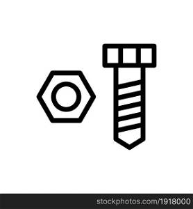 screw line icon