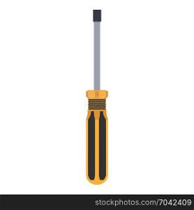 Screwdriver bolt vector tool nut hex wrench illustration isolated background icon. Metal repair construction