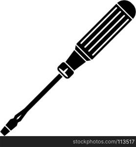 Screwdriver Icon Design, A Tool For Turning (Driving Or Removing) Screws Vector Art Illustration