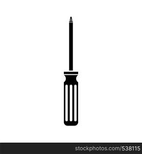 Screwdriver icon in simple style on a white background. Screwdriver icon, simple style