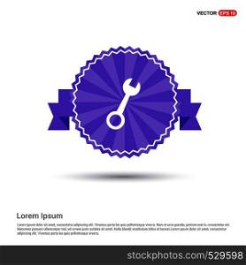 screwdriver Icon - Purple Ribbon banner