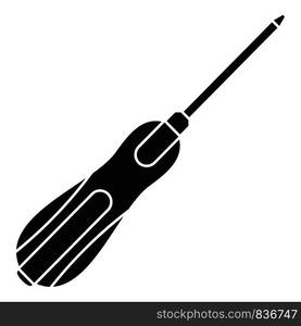 Screwdriver icon. Simple illustration of screwdriver vector icon for web design isolated on white background. Screwdriver icon, simple style