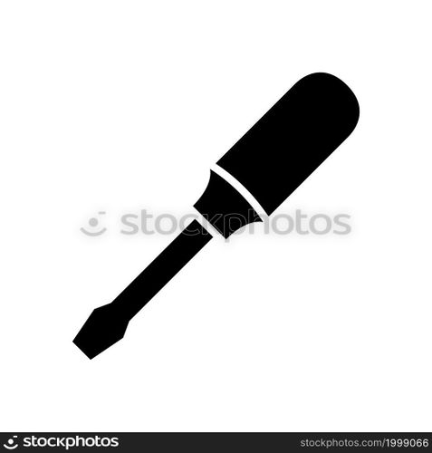 Screwdriver icon solid style