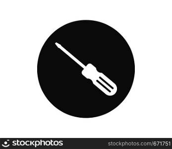 screwdriver logo icon vector design template