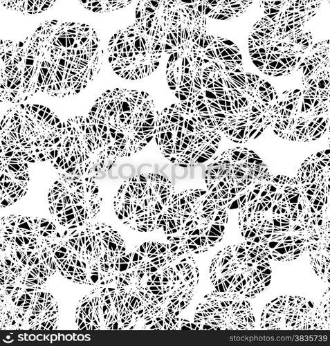 Scribble background. Seamless pattern