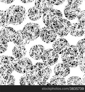 Scribble background. Seamless pattern
