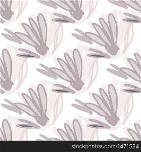 Scribble flower seamless pattern on white background. Hand drawn floral endless wallpaper. Decorative backdrop for fabric design, textile print, wrapping paper, cover. Vector illustration. Scribble flower seamless pattern on white background. Hand drawn floral endless wallpaper.