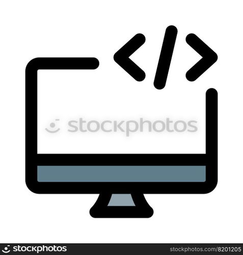 Scripting and programming executed on desktop.