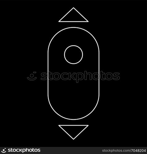 Scroll down computer mouse icon .