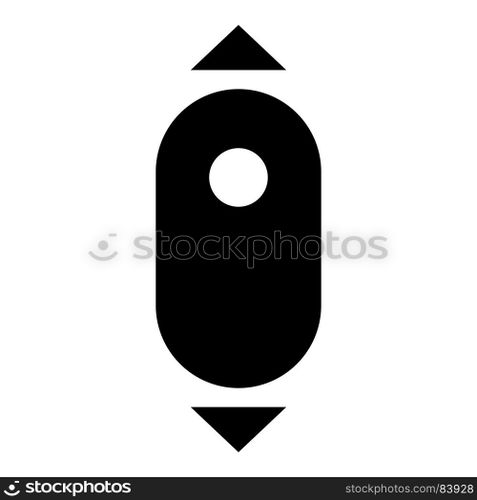 Scroll down computer mouse icon .