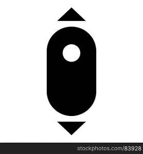 Scroll down computer mouse icon .