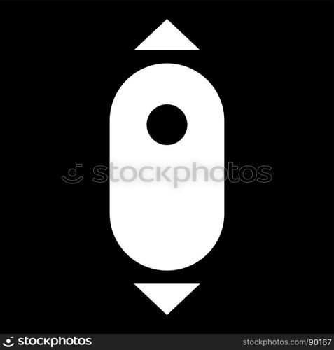 Scroll down computer mouse icon .