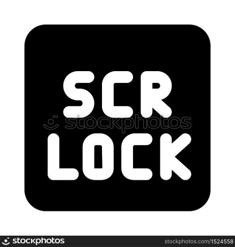 scroll lock key function on computer keyboard layout