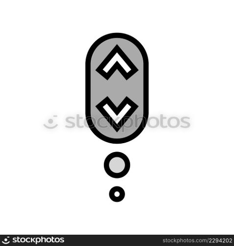 scroll symbol color icon vector. scroll symbol sign. isolated symbol illustration. scroll symbol color icon vector illustration