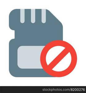 SD card access blocked or prohibited.