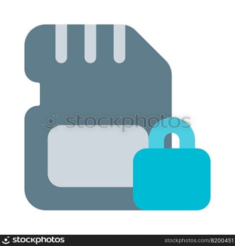 SD card lock for data security.