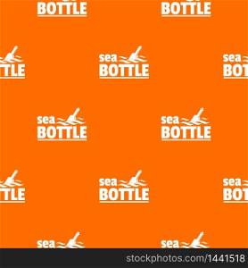 Sea bottle pattern vector orange for any web design best. Sea bottle pattern vector orange