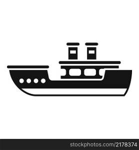 Sea cargo ship icon simple vector. Planet climate. Global disaster. Sea cargo ship icon simple vector. Planet climate