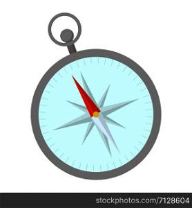 Sea compass icon. Flat illustration of sea compass vector icon for web design. Sea compass icon, flat style
