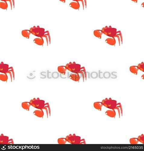 Sea crab pattern seamless background texture repeat wallpaper geometric vector. Sea crab pattern seamless vector