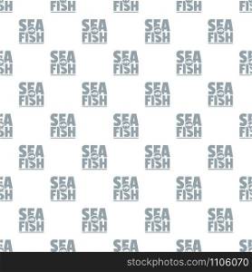 Sea fish shop pattern vector seamless repeat for any web design. Sea fish shop pattern vector seamless