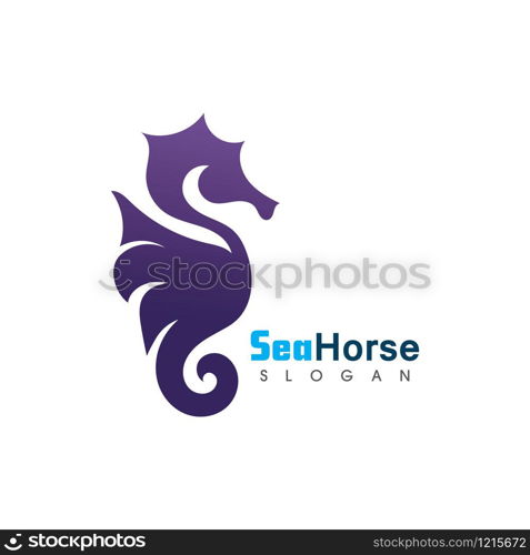 Sea Horse icon logo and symbol creative vector illustration