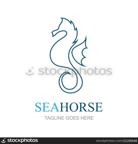 Sea Horse icon logo and symbol creative vector illustration