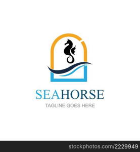 Sea Horse icon logo and symbol creative vector illustration