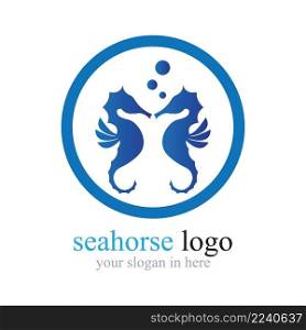 Sea Horse logo illustration design template