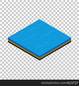 Sea isometric icon 3d on a transparent background vector illustration. Sea isometric icon