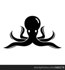 Sea octopus icon. Simple illustration of sea octopus vector icon for web design isolated on white background. Sea octopus icon, simple style