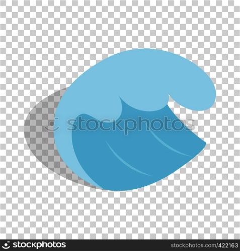 Sea or ocean wave isometric icon 3d on a transparent background vector illustration. Sea or ocean wave isometric icon